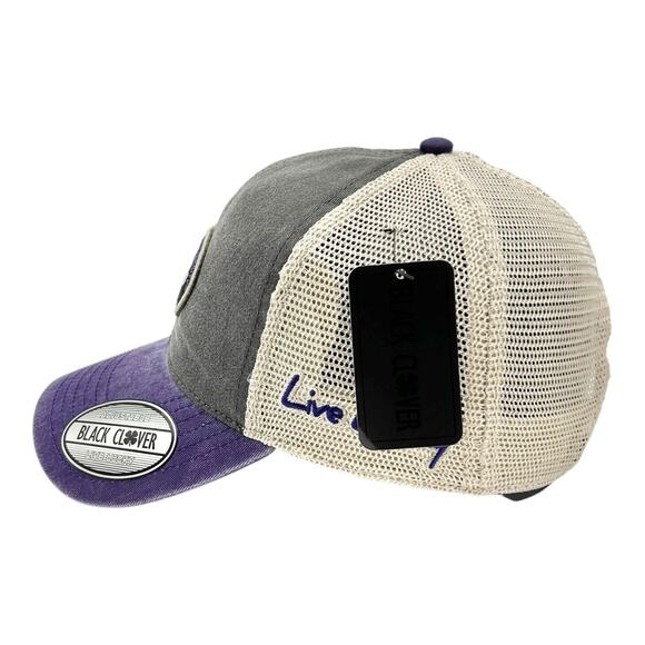 TCU Texas Christian University Horned Frogs Black Clover Trucker Hat NWT - Picture 8 of 12